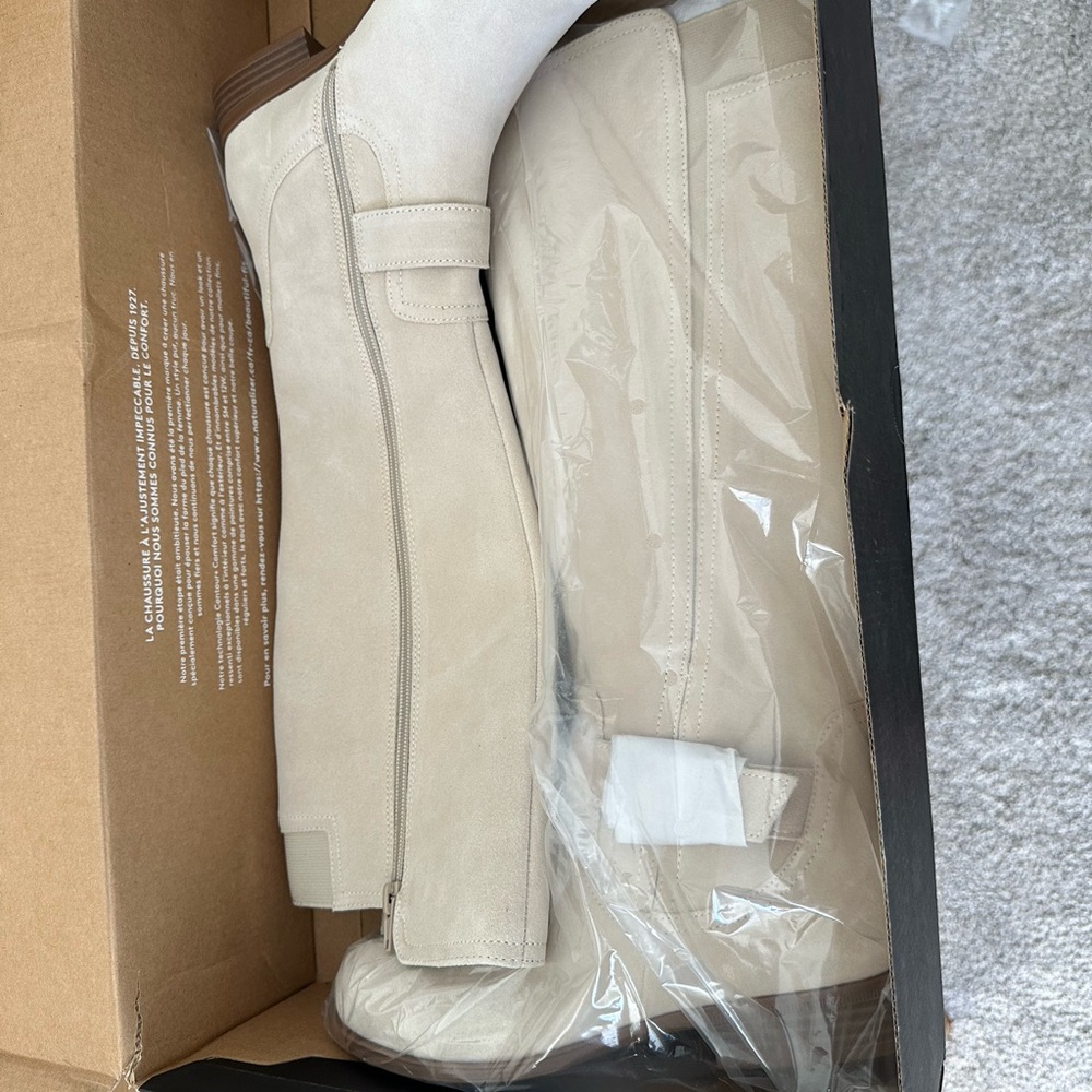 Naturalizer Cream Over the Knee Boots
